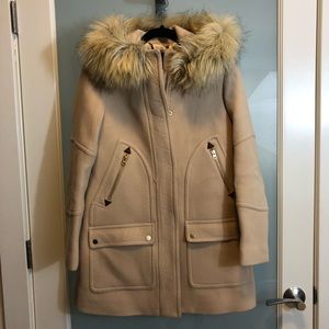 J Crew Chateau parka in Italian stadium-cloth wool